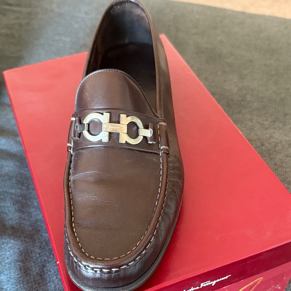 Salvatore Ferragamo Men's Chocolate Brown Loafers